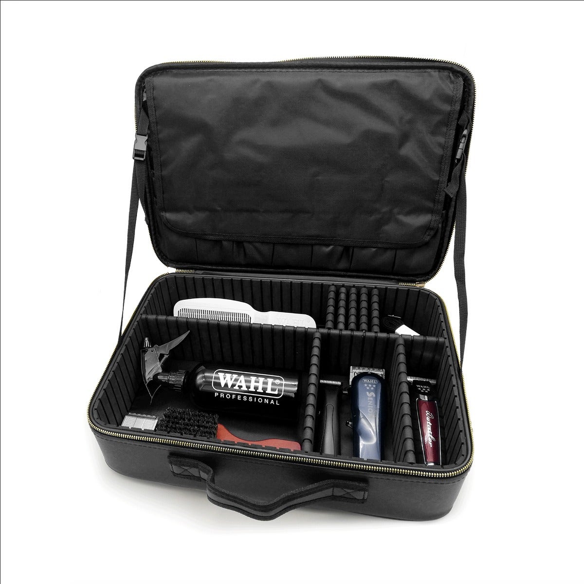 White Barber Supply Bag with Black Logo – Durable, Stylish & Lightweight