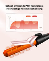 4-in-1 Curling Iron Set with Interchangeable Ceramic Barrels (9–38 mm) NBHS