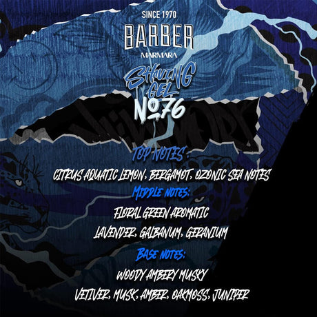 Marmara Barber Shaving Gel No76 - 1000ml