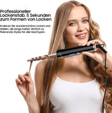 5-in-1 Curling Iron Set with Ceramic Barrels & 3-Barrel Waver – Adjustable Temperature for Long & Short Hair NBHS