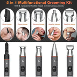 Telfun Beard Trimmer Kit – Cordless Waterproof Grooming & Shaving Set Father's Day