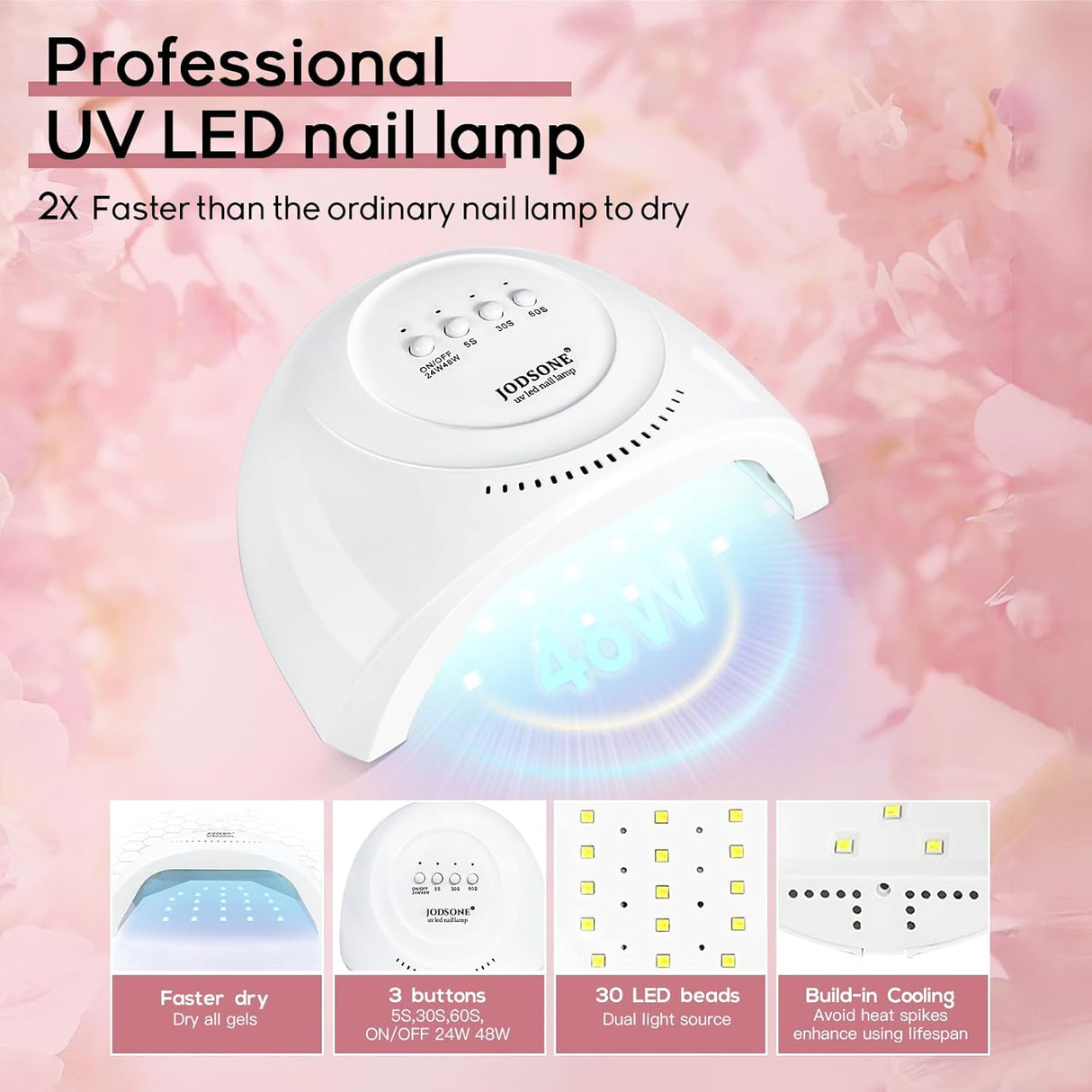 NBHS 14-Color Poly Nail Gel Kit with Lamp – All-in-One Extension Set