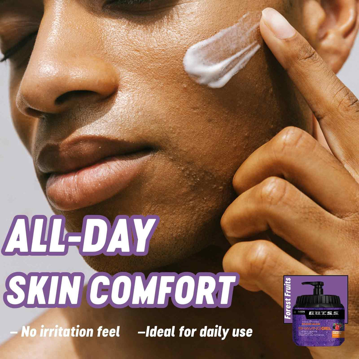 Gutss Razor Glide Shaving Gel 500ml – Forest Fruits Clear Shave Gel