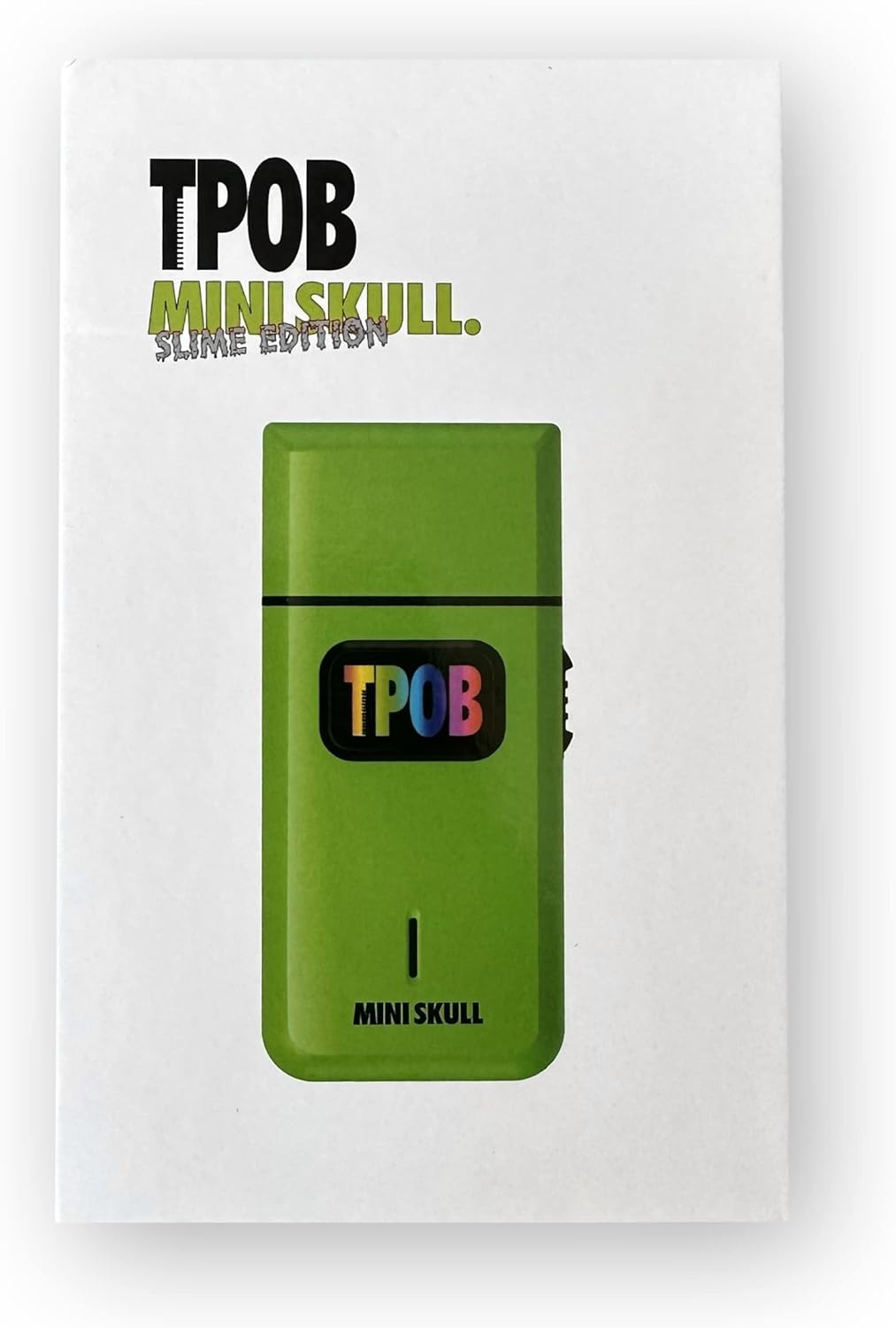 TPOB Mini Skull Single Shaver – Slime Green Pocket Shaver with Turbo 9000 RPM Motor NBHS