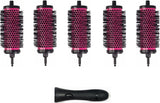 Round Hair Brush Set with Detachable 5.4cm Rollers – 1 Handle + 5 Rollers for Blow-Drying & Curling NBHS