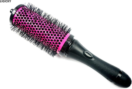 Round Hair Brush Set with Detachable 5.4cm Rollers – 1 Handle + 5 Rollers for Blow-Drying & Curling NBHS