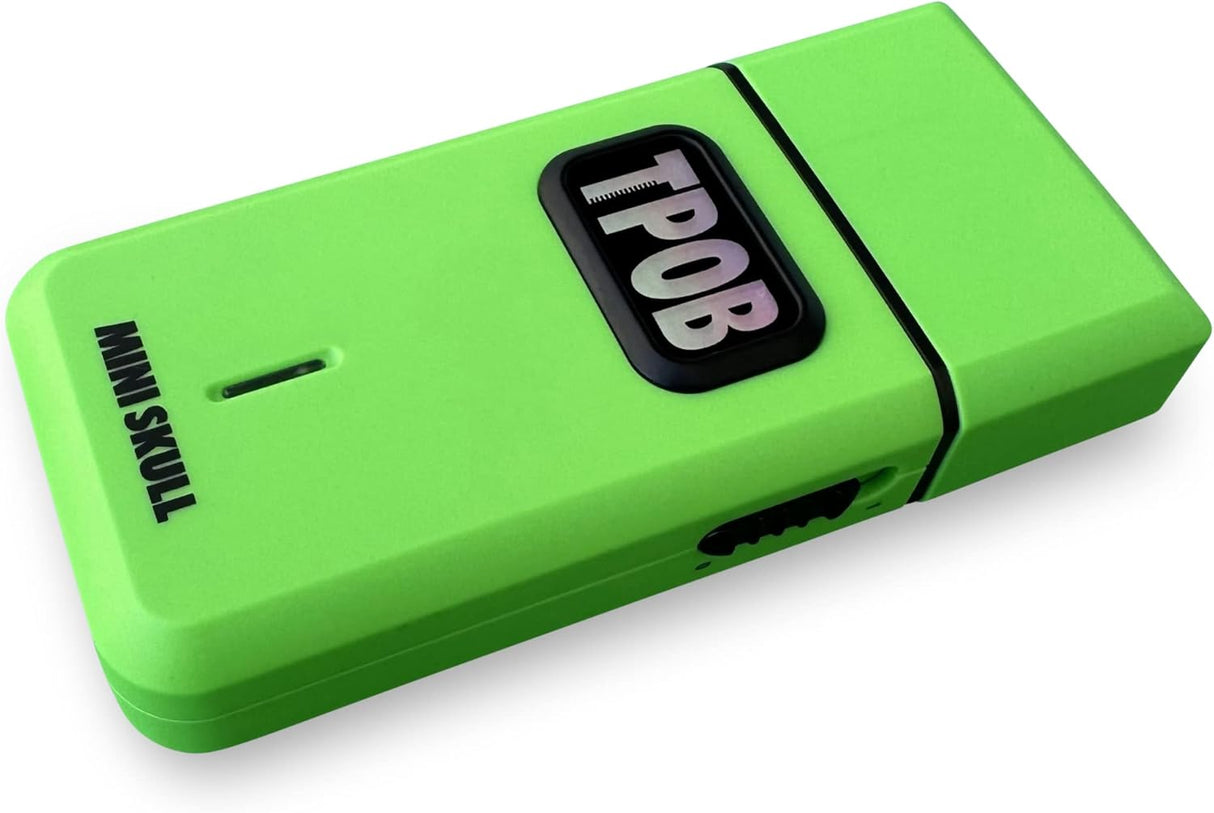 TPOB Mini Skull Single Shaver – Slime Green Pocket Shaver with Turbo 9000 RPM Motor NBHS