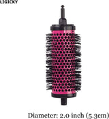 Round Hair Brush Set with Detachable 5.4cm Rollers – 1 Handle + 5 Rollers for Blow-Drying & Curling NBHS