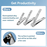 YESDEX 26-in-1 Professional Manicure & Pedicure Nail Clippers Set – Stainless Steel Grooming Kit with Leather Case NBHS