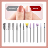 TOMICCA Professional Electric Nail Drill Kit – 20,000 RPM Nail File Machine with 12 Bits & USB Power NBHS