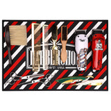 Barber Shop Tool Mat Large Red+Blk NL10