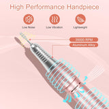Madenia 35,000 RPM Professional Rechargeable Nail Drill – Pink E-File for Acrylic, Gel & Dip Nails NBHS