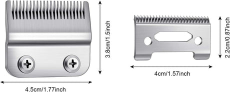 Universal Clipper Replacement Blades 2pcs – Fits Wahl Andis Babyliss