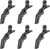 Alligator Hair Clips – 6 Pack Black Salon Clips for Styling & Sectioning