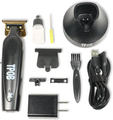 TPOB Black X Trimmer with Charging Stand – Professional Precision Trimmer for Barbers NBHS