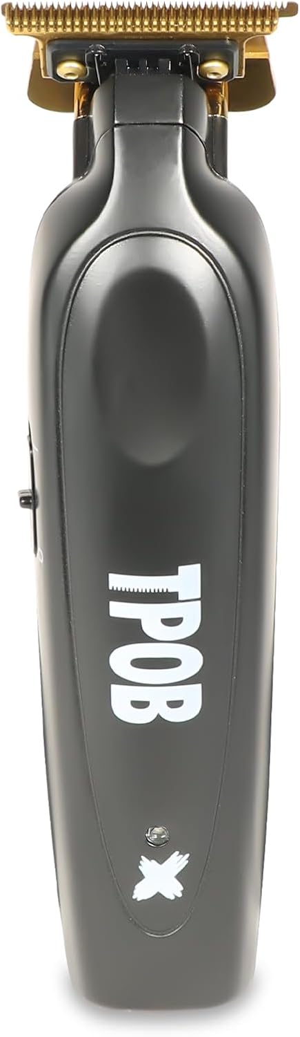 TPOB Black X Trimmer with Charging Stand – Professional Precision Trimmer for Barbers NBHS