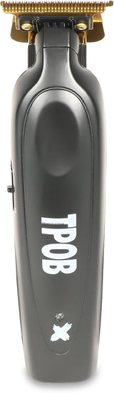 TPOB Black X Trimmer with Charging Stand – Professional Precision Trimmer for Barbers NBHS