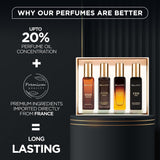 NBHS Men’s Perfume Gift Set – 4x20ml Travel Cologne Scents Men's Gift Set
