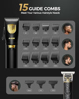 Hair Clippers for Men Professional, Mens Hair Clippers and Trimmer Kit for Barber