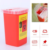 Razor Blade Disposal Container Black - Red - Yellow