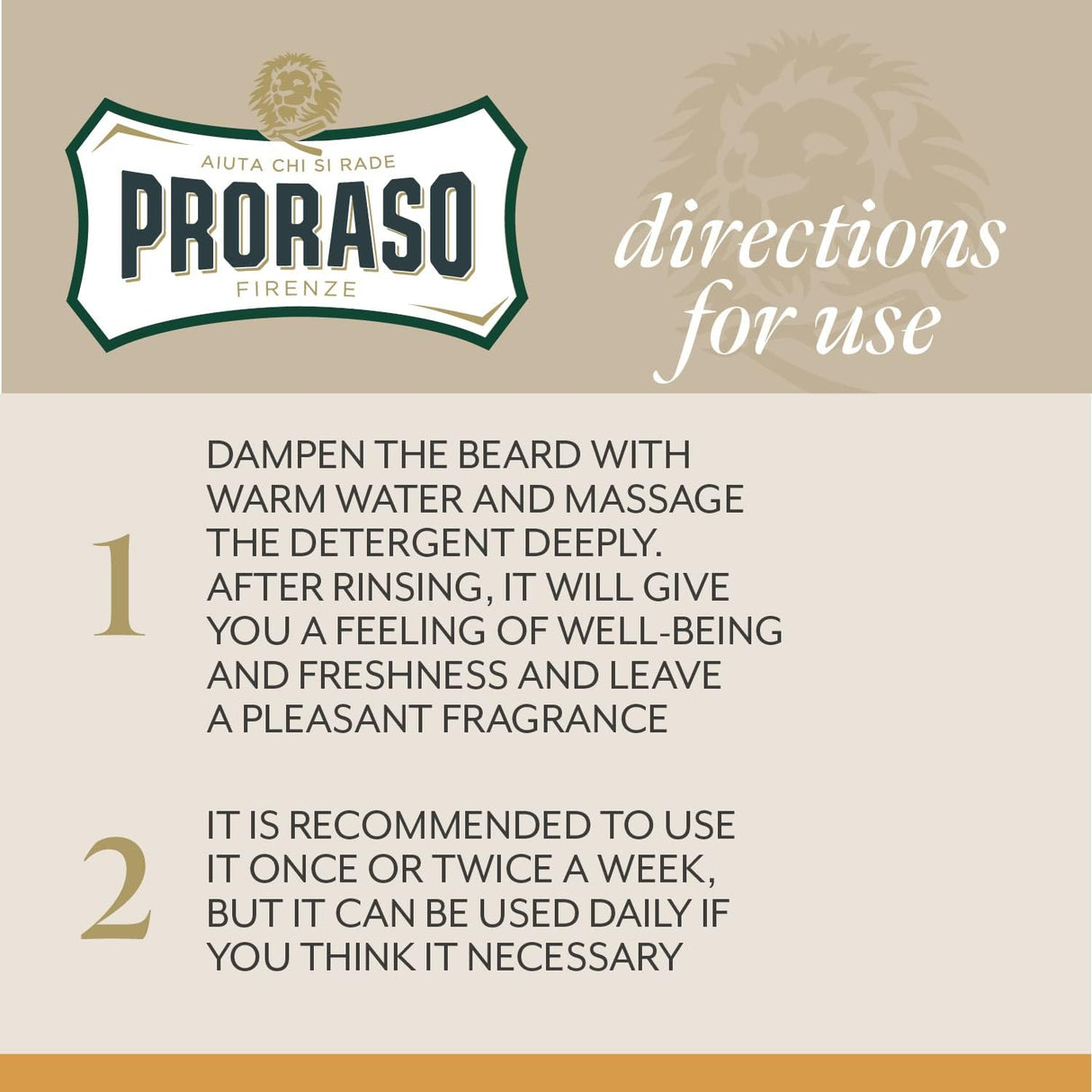 Proraso Beard Wash Wood & Spice 200ml Beard Shampoo