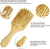 100% Natural Bamboo Anti Static Hair Paddle Brush