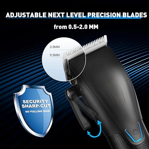 Professional Hair Hair Clippers for Men, Beard Trimmer Grooming Haircut Kit