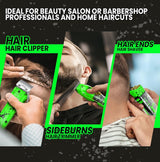 DSP Hair Clipper, Trimmer & Shaver Set with Travel Case – Green Professional Cordless Grooming Kit NBHS