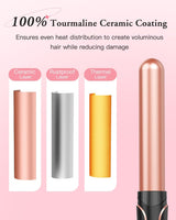 BESTOPE PRO 5 in 1 Curling Wand Set – Rose Gold Hair Waver &  Crimper for Effortless Beach Waves NBHS
