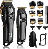 Professional Hair Clippers for Men - Barber Clipper Set with LED Display