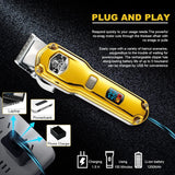 Cordless Affordable Hair Clippers LED Display Waterproof USB Rechargeable