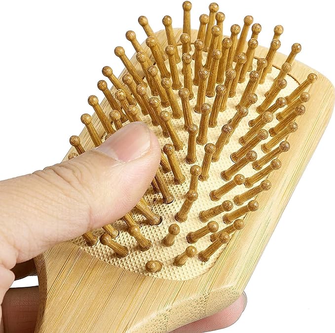 100% Natural Bamboo Anti Static Hair Paddle Brush