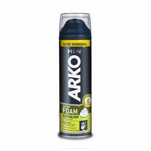 Arko Men Hemp Seed Oil Shaving Foam 200ml – Smooth & Hydrating