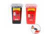Razor Blade Disposal Container Black - Red - Yellow
