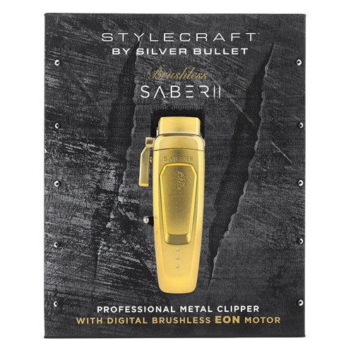 StyleCraft Saber II Clipper – 7200RPM Brushless Motor Professional Hair Clipper