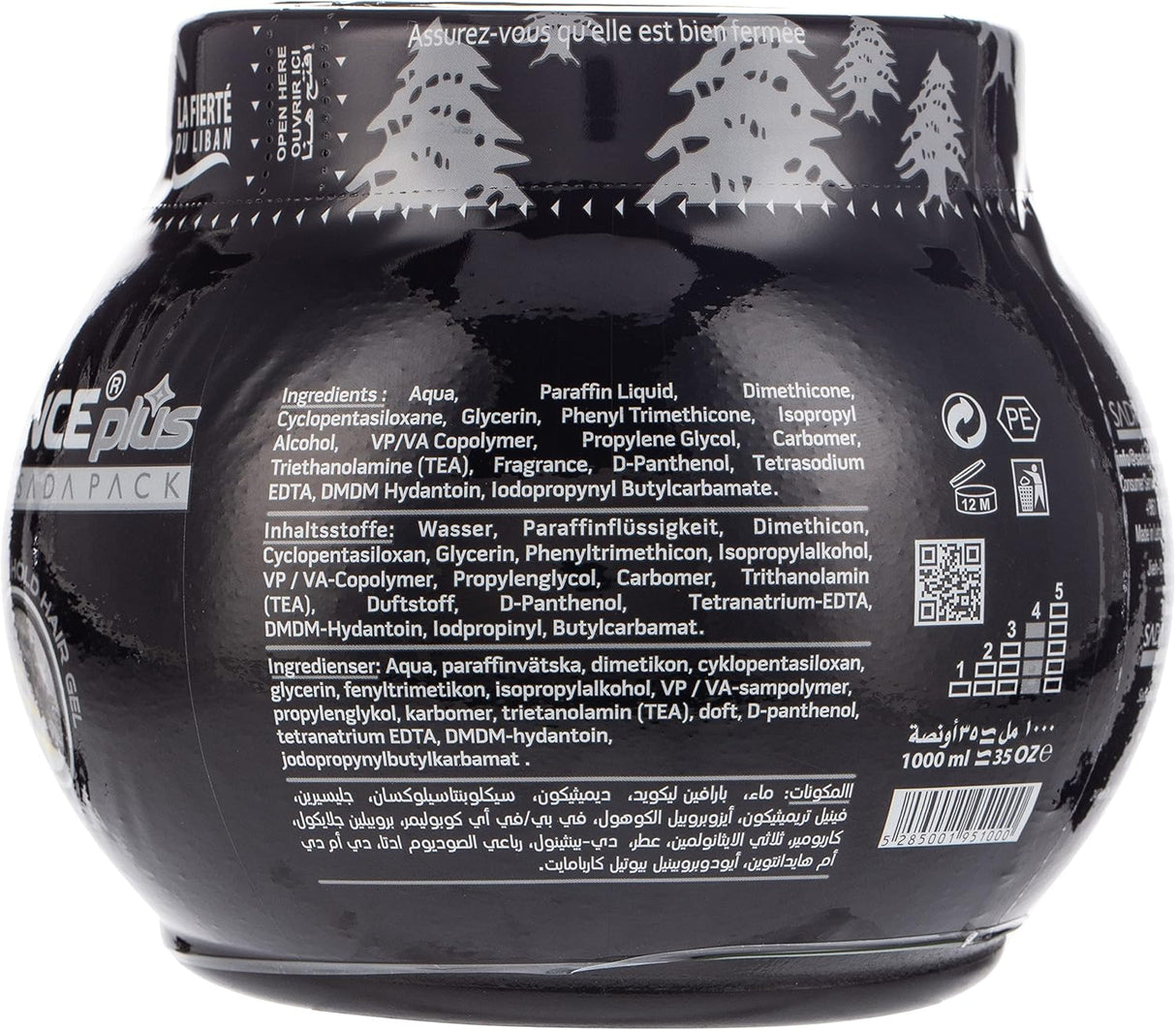 Elegance Gel Moon 1kg – Extra Hold Professional Hair Styling Gel
