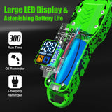Professional Cordless Hair Clippers for Men – Transparent Green Set with LED Display NBHS