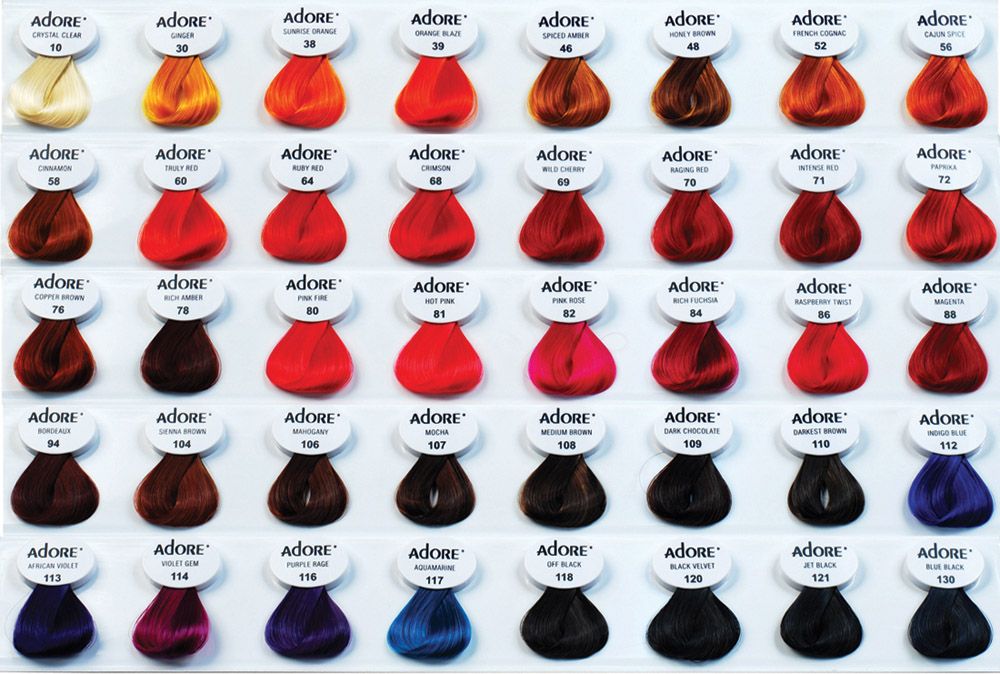 Adore Semi Permanent Hair DYE Color - All Hair Colour