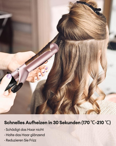 4-in-1 Ceramic Curling Iron Set – Multi-Barrel Hair Curler Kit for All Hair Types NBHS