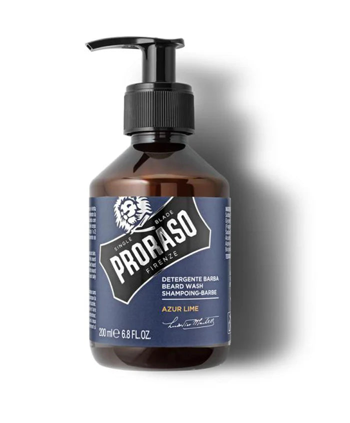 Proraso Azur Lime Beard Wash 200ml Beard Shampoo