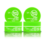 2 x RedOne Green Matte Hair Styling Wax Full Force | 150 ml | Red One Wax