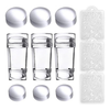 NBHS 12-Piece Nail Stamper Kit – Clear Silicone Stampers with Scrapers