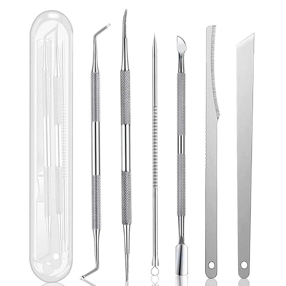 7-Piece Ingrown Toenail Pedicure Tool Kit – Stainless Steel Nail Care & Pain Relief Set NBHS