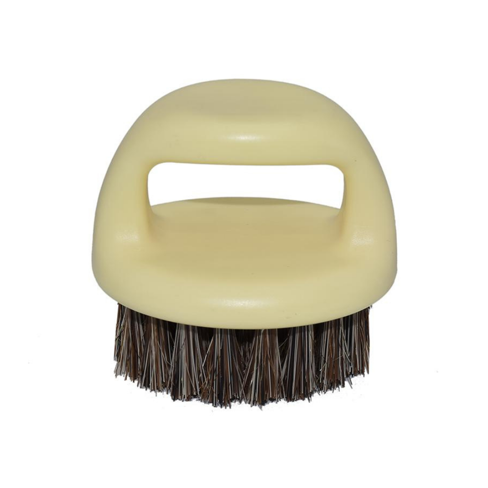 Round Handle Boar Bristle Beard Brush – Yellow