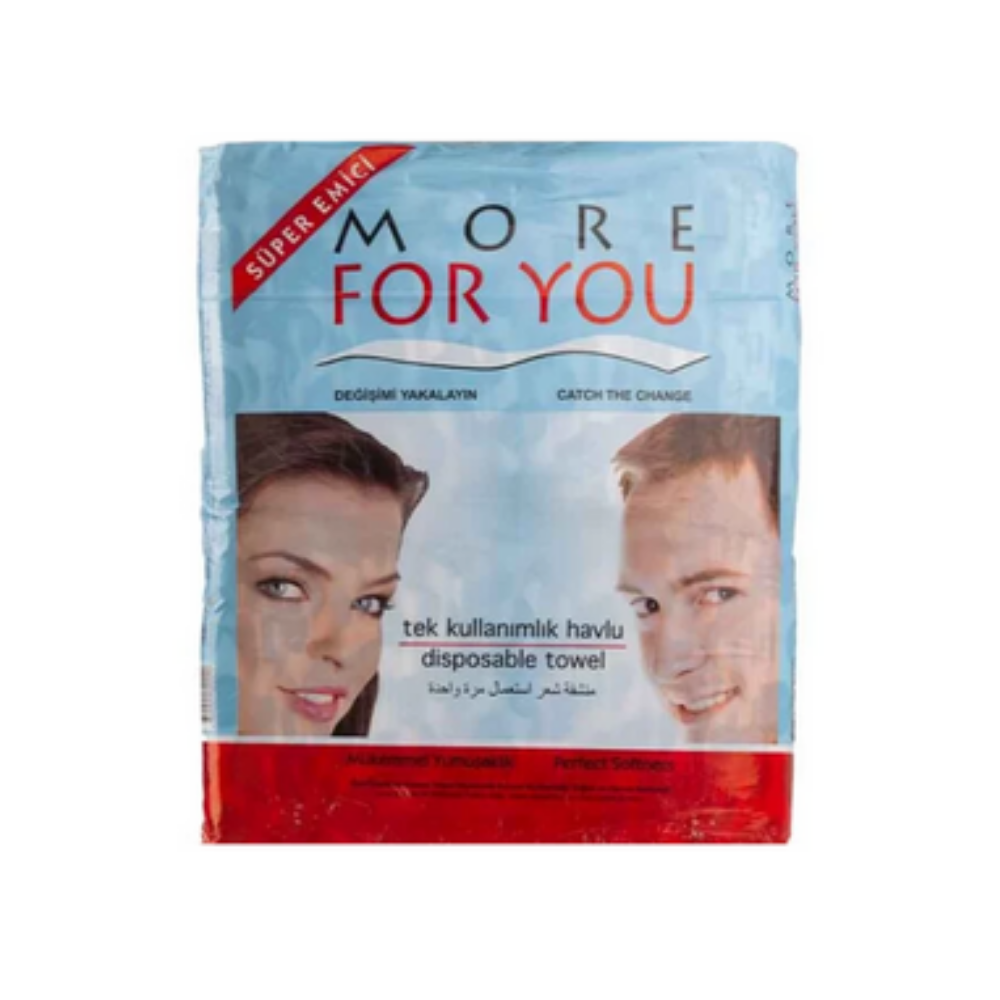 More For You Disposable Towel White 40×80cm – 100 Pc