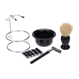 NBHS 5-Piece Wet Shaving Kit – Safety Razor, Brush, Bowl & Stand Gift Set