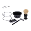 NBHS 5-Piece Wet Shaving Kit – Safety Razor, Brush, Bowl & Stand Gift Set