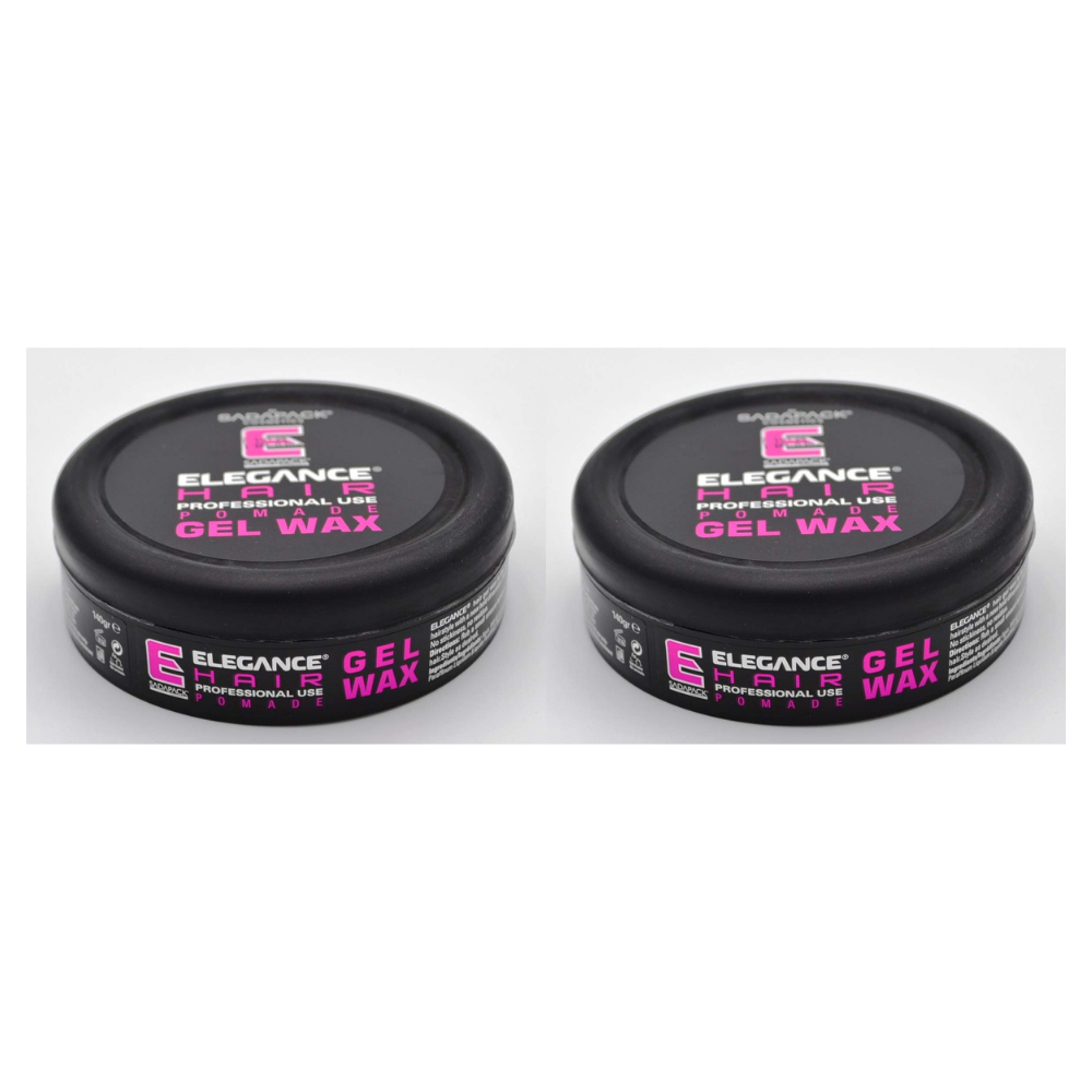 3x Elegance Hair Gel Wax – 140g Pink for Strong Hold & Natural Shine