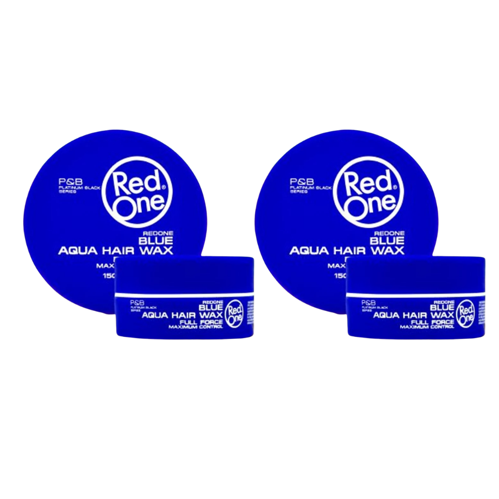 2x RedOne Blue Aqua Hair Styling Wax Full Force | 150 ml | Red One Wax