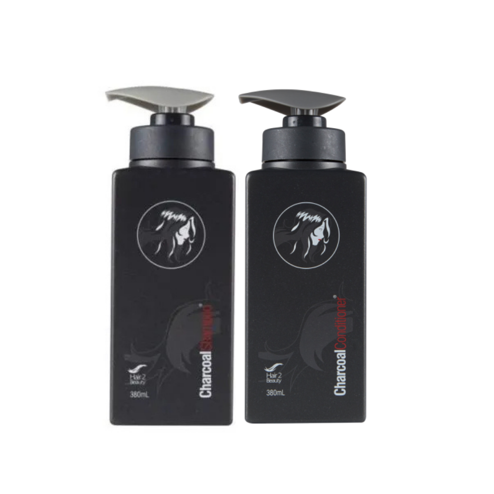 H2B Charcoal Shampoo And Conditioner 380 ML
